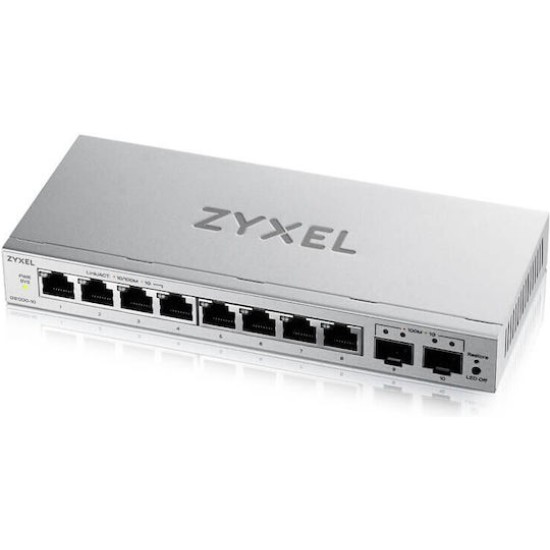 Zyxel GS1200-10V3 8 Port Smart Managed Gb Switch 2x SFP web