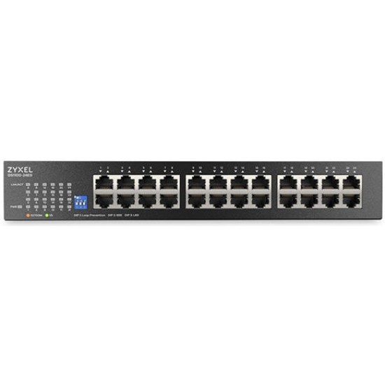 Zyxel GS1100-24ES 24-Port Switch Unmanaged with DIP Selector