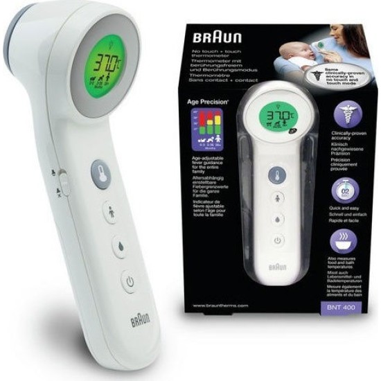 Braun BNT400WE Sensian 7 Stirnthermometer