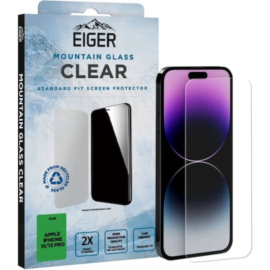 Eiger SP Mountain Glass Clear iPhone 16/15/15 Pro