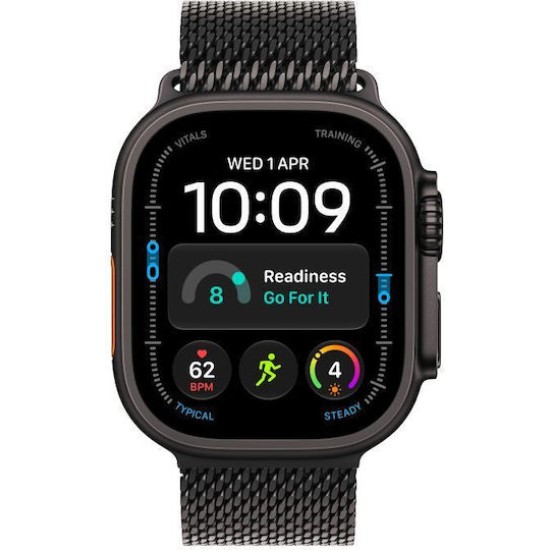 Apple Watch Ultra 4 5G 49mm Schwarz Milanaise schwarz L