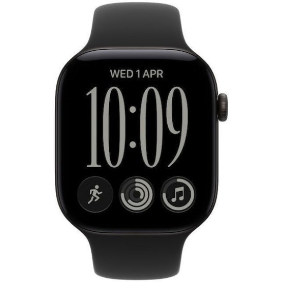 Apple Watch 12 5G 46mm Alu Schwarz Sport schwarz M/L