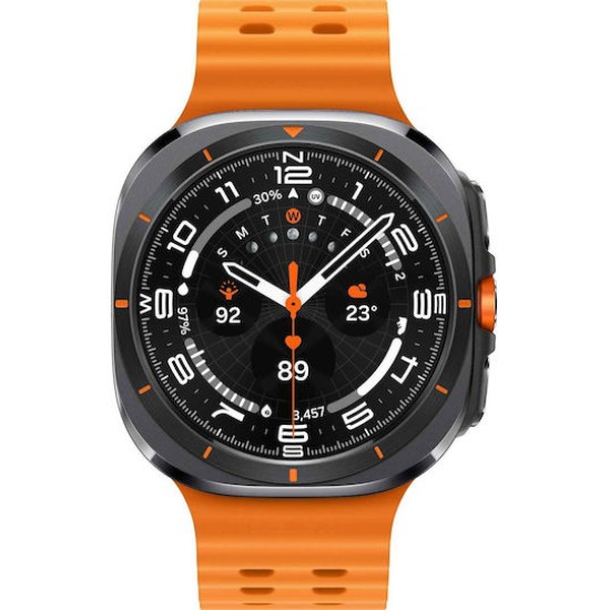 Samsung Galaxy Watch Ultra (2025) Titanium 47mm Αδιάβροχο με eSIM και Παλμογράφο (Γκρι)