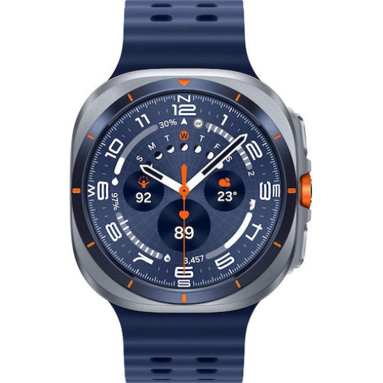 Samsung Galaxy Watch Ultra (2025) Titanium 47mm Αδιάβροχο με eSIM και Παλμογράφο (Μπλε)