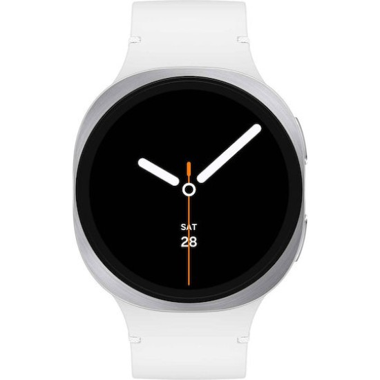 Samsung Galaxy Watch8 LTE Aluminium 40mm Αδιάβροχο με eSIM και Παλμογράφο (Ασημί)