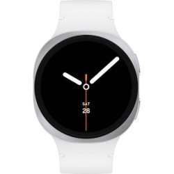 Samsung Galaxy Watch8 Aluminium 44mm Αδιάβροχο με Παλμογράφο (Ασημί