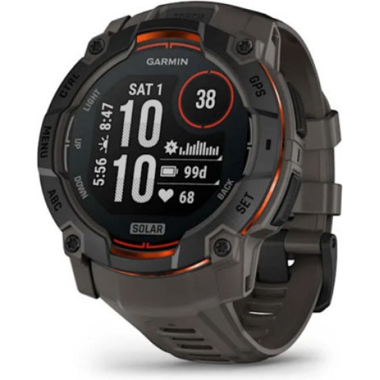 Garmin Instinct 3,50mm,Solar,Black Bezel with Charcoal Band