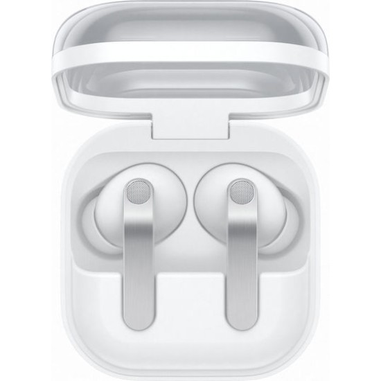 Samsung Galaxy Buds4 Pro Bluetooth Handsfree Ακουστικά με Αντοχή στον Ιδρώτα και Θήκη Φόρτισης Λευκά