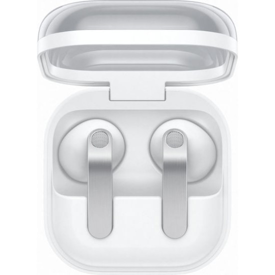 Samsung Galaxy Buds4 Bluetooth Handsfree Ακουστικά με Αντοχή στον Ιδρώτα και Θήκη Φόρτισης Λευκά