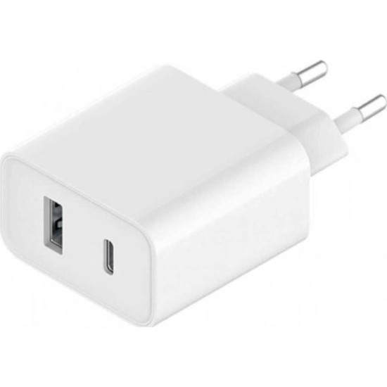 Xiaomi Mi 33W Wall Charger (Type-A+Type-C) White, BHR4996GL, Retail