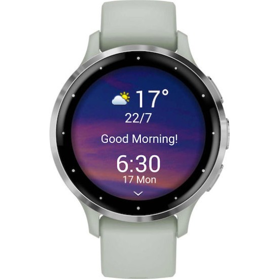 Garmin VENU 3S GPS-Fitness-Smartwatch Silver-Sage Grey, SmartWatch, 010-02785-01