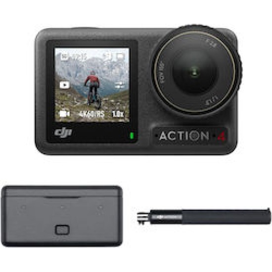 DJI Osmo Action 4 Adventure Combo, Action Cam 4K Black