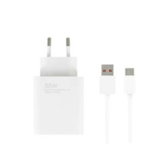 Xiaomi Mi 33W USB-A Schnellladegerδt + USB-C Kabel 1m White, MDY-16-EF, Retail