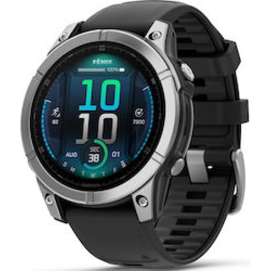 Garmin Fenix E Smartwatch Stainless Steel / Black, 47mm