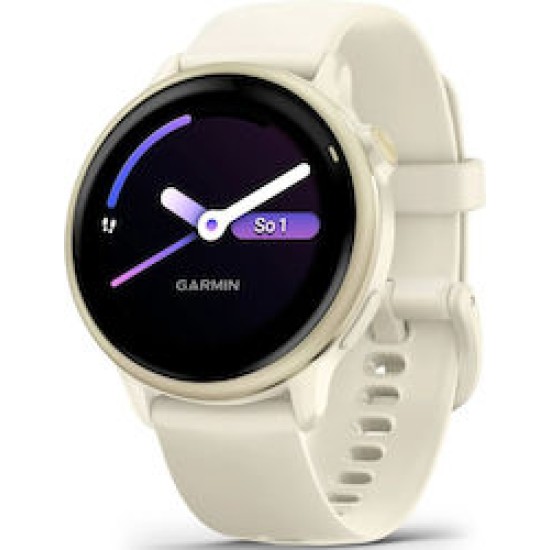Garmin Vivoactive 6 Smartwatch Bone / Lunargold Aluminium, 42mm, 010-02985-01