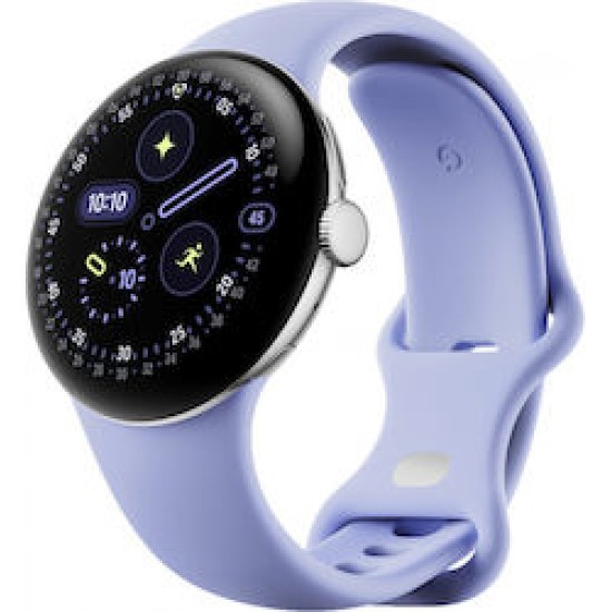 Google Pixel Watch 4 WiFi 41mm Polished Silver / Iris, GA06002-EU