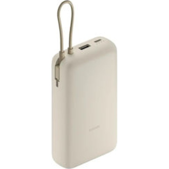 Xiaomi Mi 33W Powerbank with Integrated USB-C Cable Tan, 20.000mAh, Universal, BHR8851GL