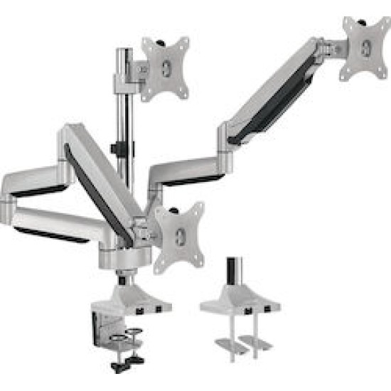LogiLink Monitor-Schreibtischhalterung 3-fach 17-27″ Almini