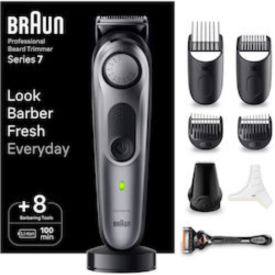 Braun BT7420 Series 7 Barttrimmer grau