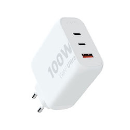 Xtorm 100W GaN2 USB/2xUSC-C Ladegerät weiß