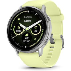 Garmin Venu 4 Smartwatch 45mm grau/silber zitrone