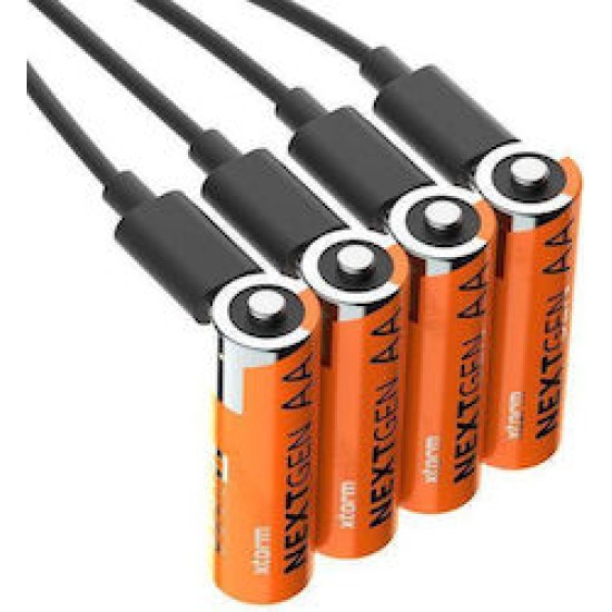 Xtorm wiederaufladbare AA-Batterien USB-C IPX6 4er-Pack