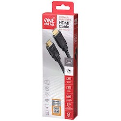 One for All 3,0m Premium High Speed HDMI Kabel zertifiziert