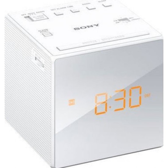 Sony ICF-C1W Uhrenradio weiß