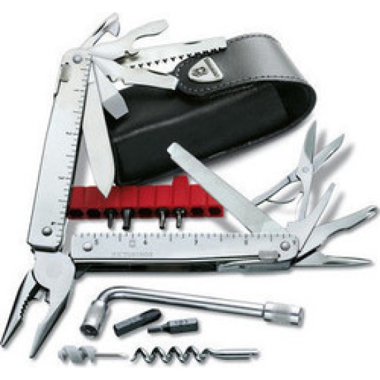 Victorinox SwissTool X Plus 39 functions with leather case silver V-3 03 V3 03 Victorinox03 Victorinox 03 38 L VictorinoxL Victorinox L (V-3.03 38.L)