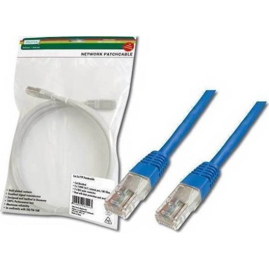 DIGITUS Premium - patch cable - 0.5 m - blue