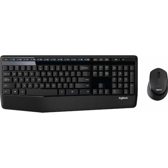 Logitech Keyboard and Mouse Set MK345 - English Layout - Black