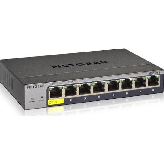 NETGEAR Smart GS108Tv3 - switch - 8 ports - smart