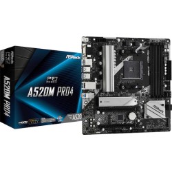 ASRock A520M Pro4 - motherboard - micro ATX - Socket AM4 - AMD A520