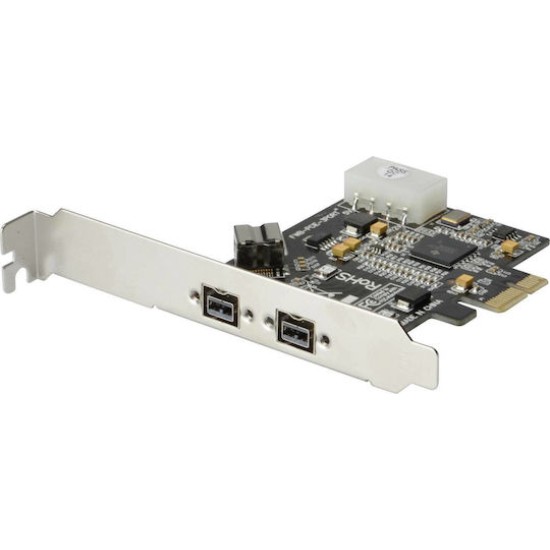 DIGITUS DS-30203-2 - FireWire adapter - PCI Express x1 - 3 ports