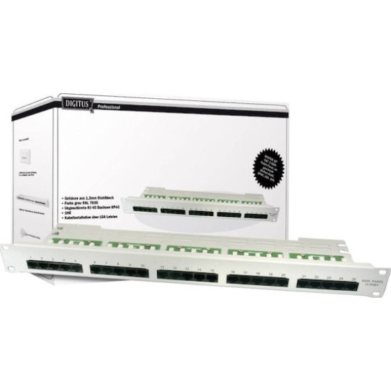 DIGITUS Patch Panel DN-91325-1 - 1U - 19