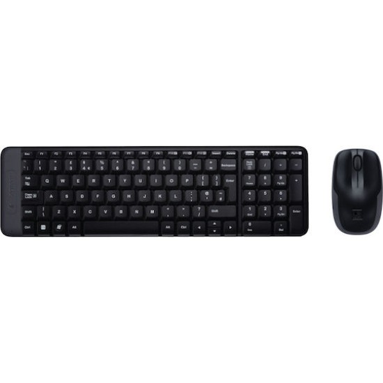 Logitech Keyboard and Mouse Set MK220 - US Layout - Black