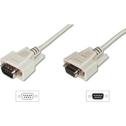 DIGITUS Data transfer extension cable - DSUB 9-pin male/DSUB 9-pin female - 5 m