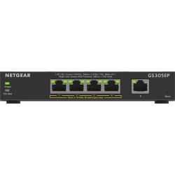 NETGEAR Switch Plus GS305EP - 5 Ports - 9x GE (10/100/1000) - 4x PoE+