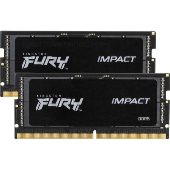 Kingston RAM FURY Impact - 16 GB (2 x 8 GB Kit) - DDR5 4800 UDIMM CL38