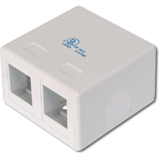 DIGITUS Consolidation Point casing for 2x Keystone Modules AT-AG 302A-WH