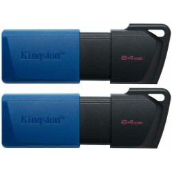 Kingston USB-Stick DataTraveler Exodia M - USB Typ-A 3.2 Gen 1 (3.1 Gen 1) - 64 GB - Blue/Black