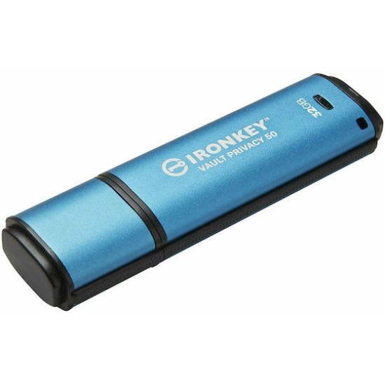 Kingston USB-Stick IronKey Vault - USB 3.2 Gen 1 (3.1 Gen 1) - 32 GB - Blue