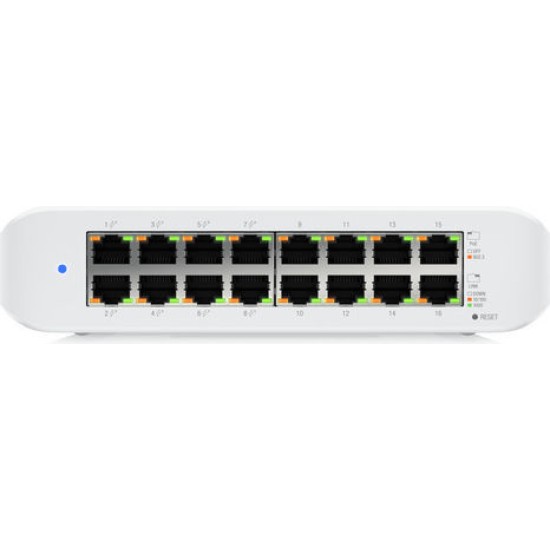Ubiquiti UniFi Switch Lite USW-Lite-16-POE - 16 Ports - 16x GE 10/100/1000 - 8x 802.3at PoE+