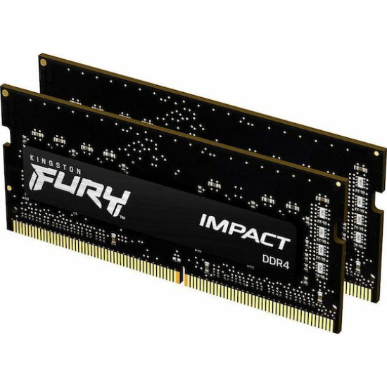 Kingston RAM FURY Impact - 32 GB (2 x 16 GB Kit) - DDR4 3200 SO-DIMM CL20