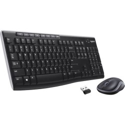 Logitech Keyboard and Mouse Set MK270 - US Layout - Black