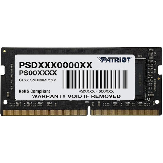 Patriot Signature Line - DDR4 - module - 8 GB - SO-DIMM 260-pin - 1600 MHz / PC4-25600 - unbuffered