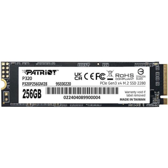 Patriot P320 - SSD - 256 GB - PCIe 3.0 x4 (NVMe)