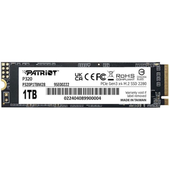 Patriot P320 - SSD - 512 GB - PCIe 3.0 x4 (NVMe)
