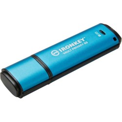 Kingston USB flash drive IronKey VP50C - USB 3.2 Gen 1 - 128 GB - black/blue