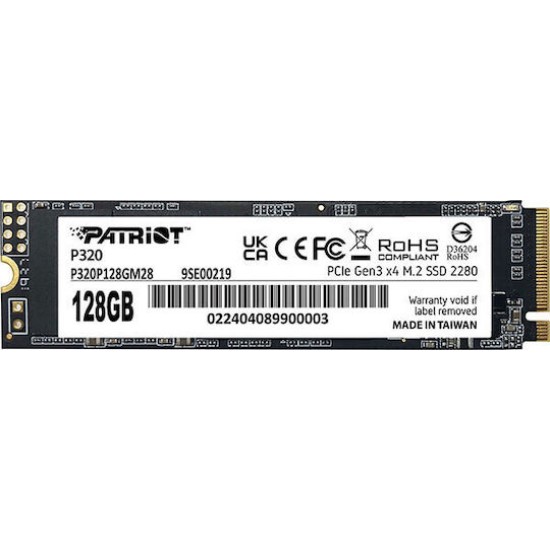 Patriot P320 - SSD - 128 GB - PCIe 3.0 x4 (NVMe)